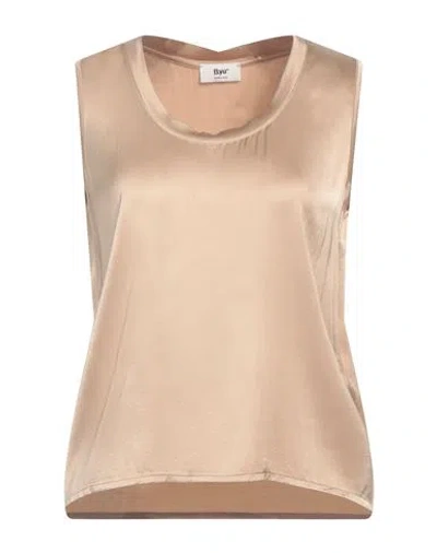 B.yu B. Yu Woman Top Sand Size S Viscose, Elastane In Beige