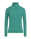 B.yu B. Yu Woman Turtleneck Green Size L Viscose, Polyester, Polyamide