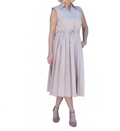 B.yu Pleated Dress In Sabia