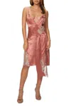 Byvarga Jasmine Silk Dress In Dusty Rose In Multi