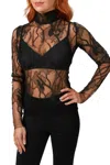 Byvarga Petra Lace Top In Black In Black