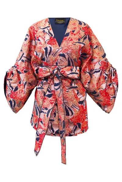Byvinnik Women's Black / Blue / Pink Theater Jacket In What The Flower - Pink