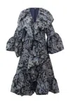 Byvinnik Women's Black / Grey Manhattan Opera Coat In Skulls