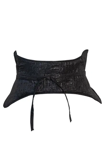 Byvinnik Women's Black Halo Jacquard Corset Belt In Turandot Original Size