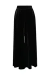 Byvinnik Women's Black Muse Pants In Premium Velvet In Black