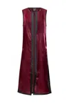 Byvinnik Women's Black / Red Berlin Duster In Carmine In Red