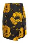 Byvinnik Women's Black / Yellow / Orange Skort In Pagliacci
