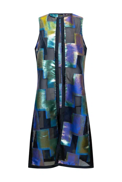 Byvinnik Women's Blue / Black / Green Berlin Duster In Mariska In Multi