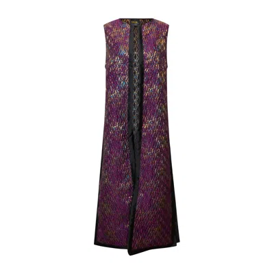 Byvinnik Women's Blue / Purple / Gold Berlin Duster In Semiramide Purple In Multi