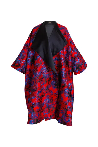 Byvinnik Women's Blue / Red Reversible Opera Coat - Macbeth In Blue/red