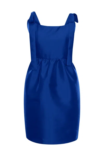 Byvinnik Women's Blue Vibrato Dress In Naughty Navy