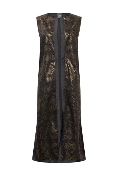Byvinnik Women's Gold / Black Berlin Duster In Cleopatra In Multi