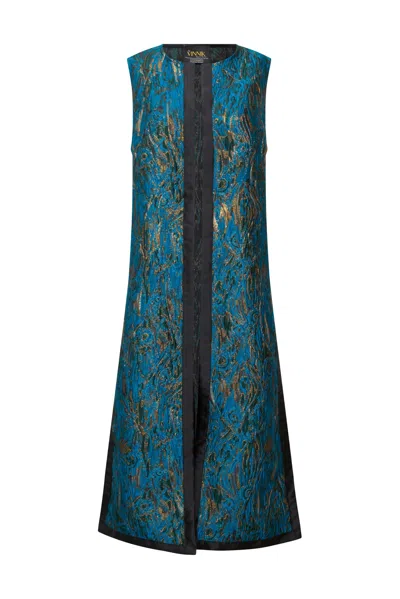 Byvinnik Women's Gold / Black / Blue Berlin Duster In Mefistofele In Multi