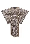 Byvinnik Women's Gold / Black Bohémienne Sequin Kimono Robe In Midas Touch