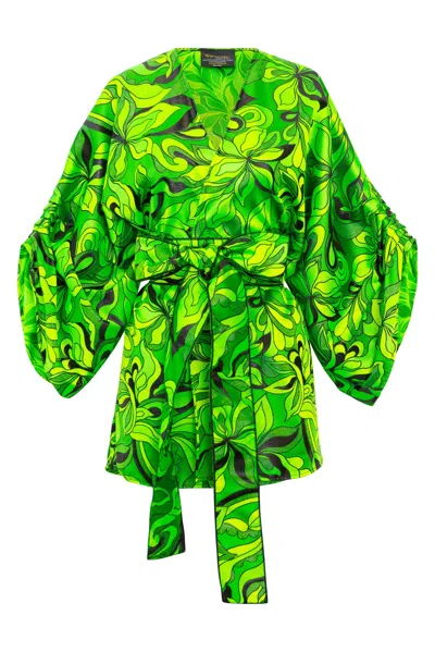 Byvinnik Women's Green / Black Theater Jacket In Verdi