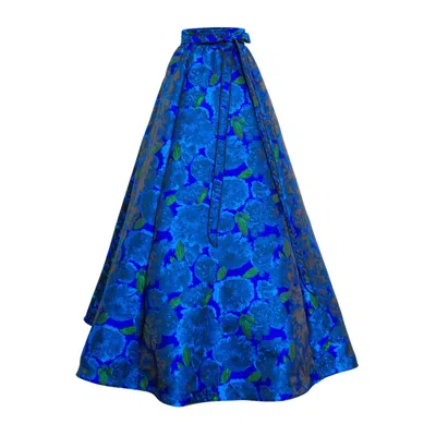 Byvinnik Women's Green / Blue Gala Skirt In Frida