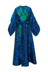 Byvinnik Women's Green / Blue Parisian Coat In Frida In Multi