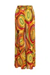Byvinnik Women's Green / Red / Yellow Muse Pants In Mission Bay Slink In Multi