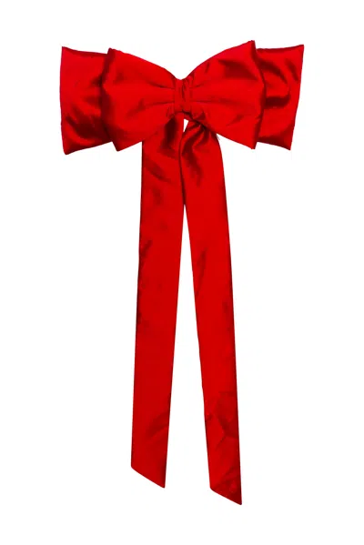Byvinnik Women's I'm The Gift Bow Belt In Red Rendezvous