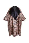 BYVINNIK WOMEN'S NEUTRALS / BLACK / PINK REVERSIBLE OPERA COAT - RIGOLETTO