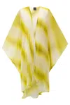 Byvinnik Women's Neutrals / Green / White Coloratura Cape - Maui Lime In Green/white