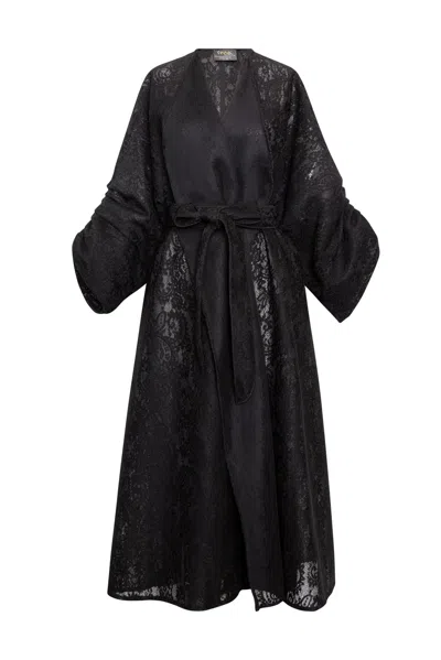 Byvinnik Women's Parisian Coat In Black Lace