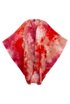 Byvinnik Women's Pink / Purple Coloratura Cape In Tie-dye For - Sherbet