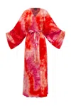 Byvinnik Women's Pink / Purple Downstage Duster In Tie Dye For - Sherbet