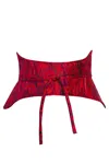 Byvinnik Women's Red Halo Corset Belt - Mefistofele In Red