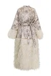 Byvinnik Women's White / Silver London Opera Coat In La Favorite