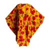Byvinnik Women's Yellow / Orange / Red Dolman Sleeve Cocoon Kimono Coloratura Cape In "torn" In Yellow/orange/red