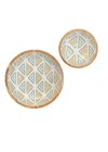 Bzaar Acacia Wood Bowl Set In Multi