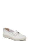 Bzees All Aboard Boat Shoe In Bright White Denim Fabric