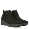 Bzees Blaine Boots Women's Black Round Toe Wedge Heel Ankle Bootie Ver177 In Black