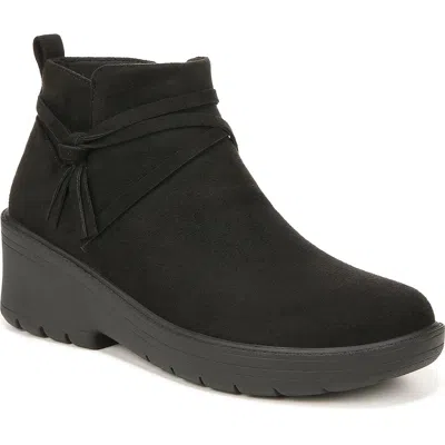 BZEES BLAINE WOMENS FAUX SUEDE STRAPPY BOOTIES