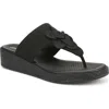 Bzees Bloom Wedge Sandal In Black