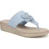 Bzees Bloom Wedge Sandal In Blue