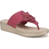 Bzees Bloom Wedge Sandal In Pink