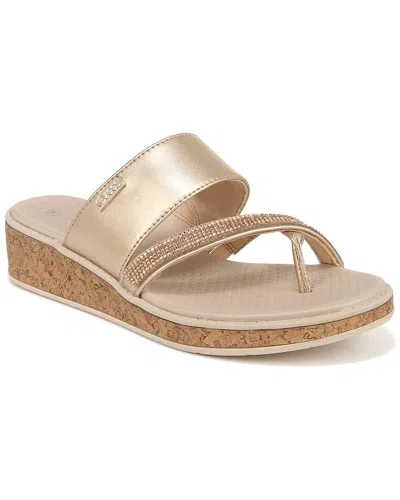 Bzees Bora Bright Washable Thong Sandals In Gold