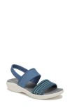 Bzees Cali Sandal In Elemental Blue Multi Fabric