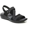 Bzees Chance Womens Slip On Comfort Wedge Sandals In Black