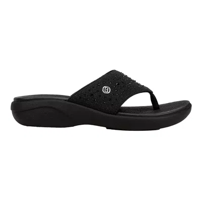 Bzees Cruise Bright Wedge Sandals Black I8744f1001 Women's