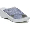 Bzees Desire Womens Woven Stretch Wedges In Multi