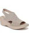 Bzees Star Bright Knit Wedge Sandal In Beige