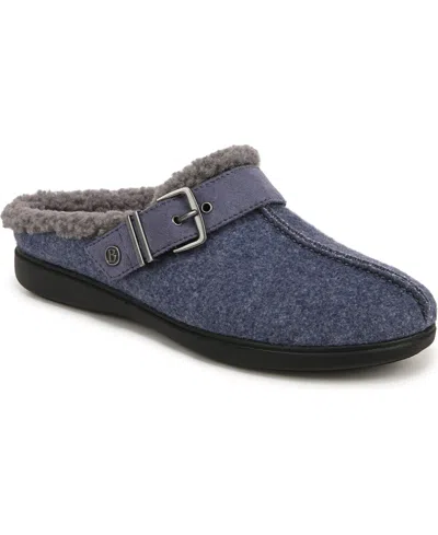 Bzees Eternity Washable Clogs In Blue Fleece Fabric