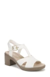 Bzees Everly Machine Washable Block Heel Sandal In White