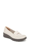 Bzees Gamma Washable Slip Ons In Natural Stretch Linen