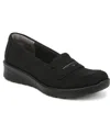 Bzees Gamma Washable Slip Ons In Black Stretch Linen