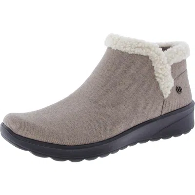 Bzees Greeting Womens Zipper Man Made Shooties In Brown