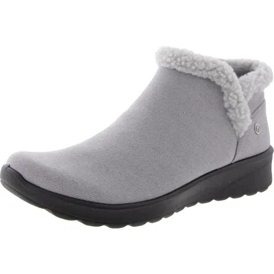 Bzees Greeting Womens Zipper Man Made Shooties In Grey